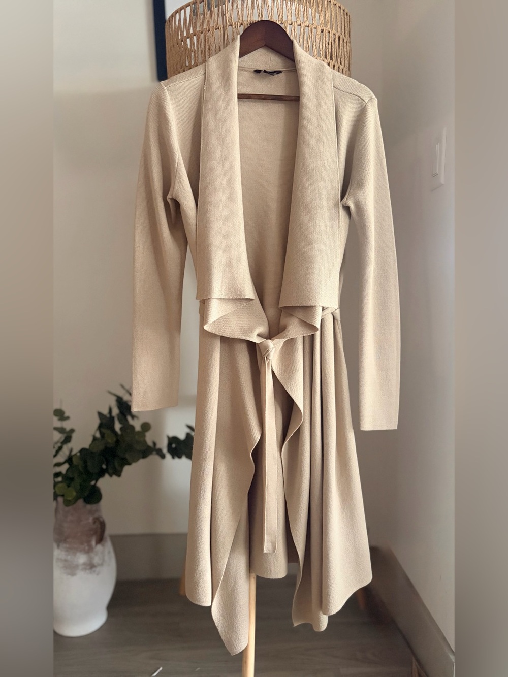 Marciano by GUESS Draped Waterfall Duster Cardigan Sweater Sm-Med